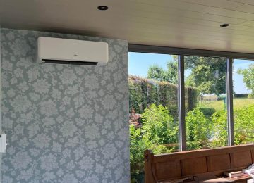 Airco installatie Riemst: Fujitsu airco geplaatst in veranda