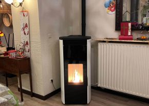 Installatie Pelletkachel Lanaken | Palazzetti Giorgia 12kW bij Darius Brasserie