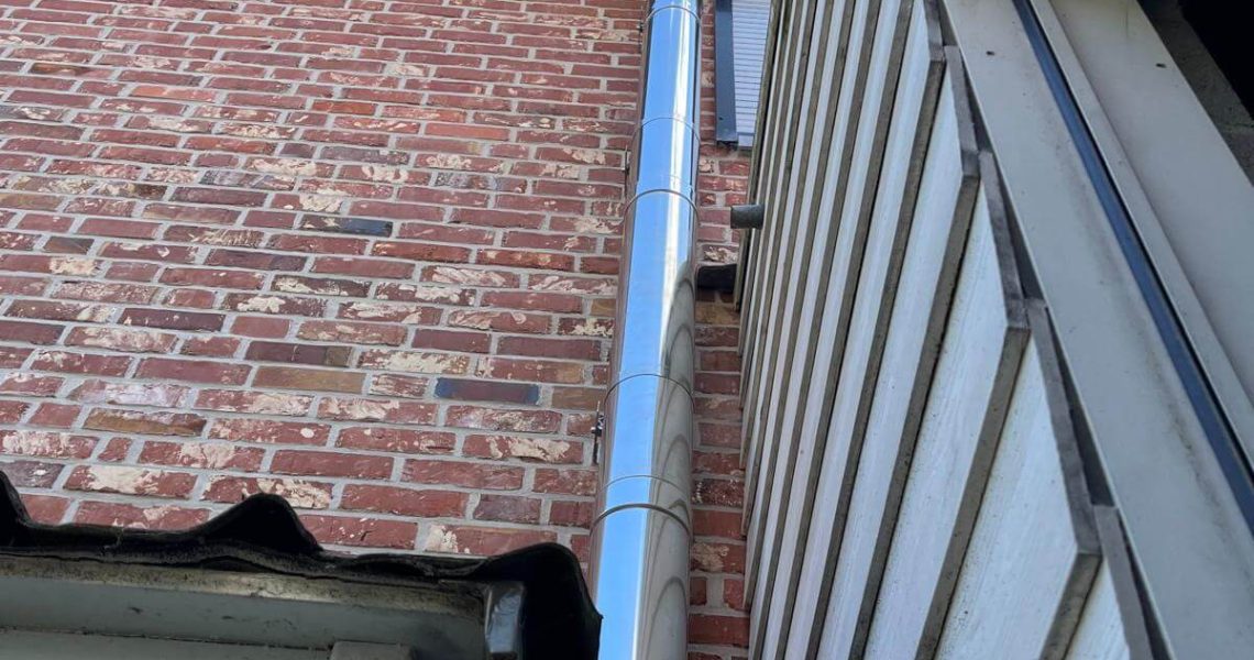 Pelletkachel installatie Riemst: Palazzetti Beatrice 6 kW geplaatst in Genoelselderen