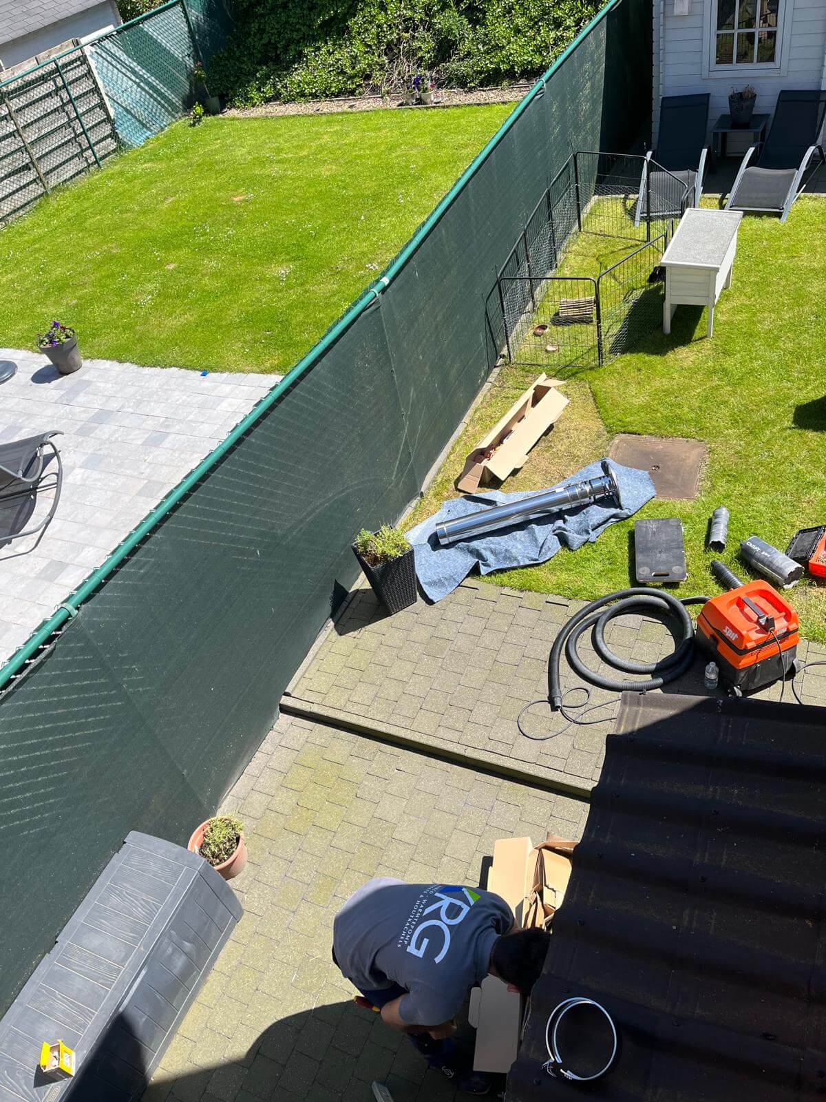 pelletkachel installatie riems